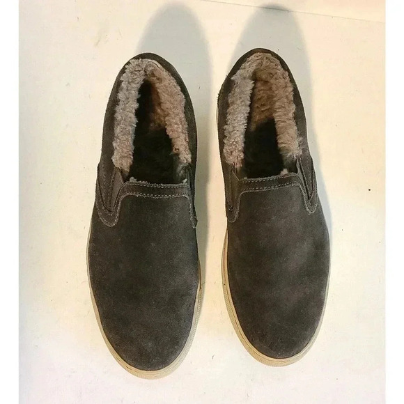 COUGAR Waterproof SUEDE SLIP-ON SHOES -SHEARLING LINED FAWN SZ 8 M - Picture 2 of 11